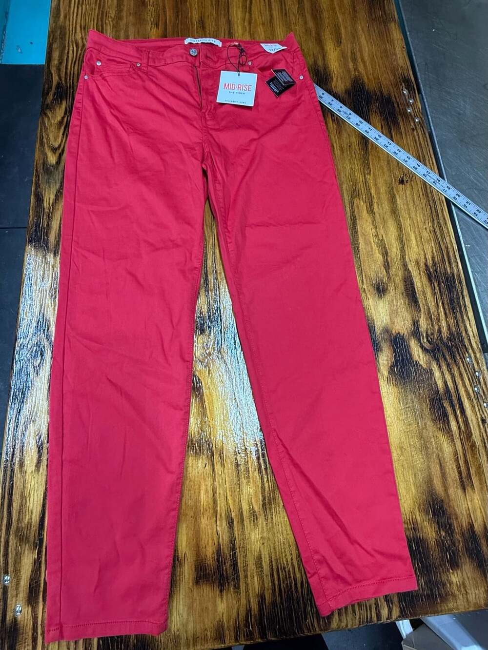 Celebrity Pink The Rider Mid-Rise Pants Size 17 Tango Red New With Tags